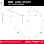 Body Armor Sky Ridge 270XL Awning Passenger Side With Mounting Brackets - BOD-20027
