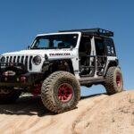 Body Armor 2018-2025 Jeep Wrangler JL && Gladiator JT Tube Doors Front, Pair - BOD-JL-6154