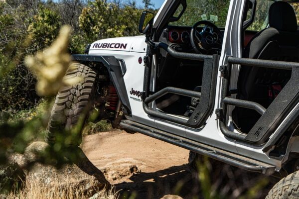 Body Armor 2018-2025 Jeep Wrangler JL && Gladiator JT Tube Doors Front, Pair - BOD-JL-6154