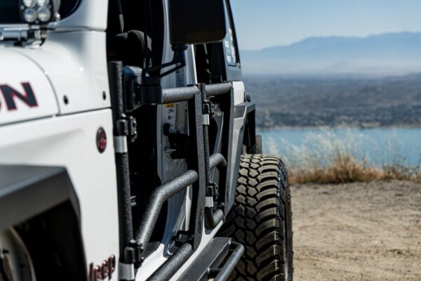 Body Armor 2018-2025 Jeep Wrangler JL && Gladiator JT Tube Doors Front, Pair - BOD-JL-6154