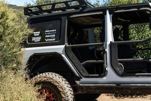 Body Armor 2018-2025 Jeep Wrangler JL && Gladiator JT Tube Doors Rear, Pair - BOD-JL-6155