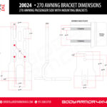 Body Armor Sky Ridge 270 Awning Passenger Side With Mountng Brackets - BOD-20024