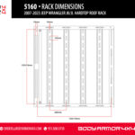 Body Armor 2007-2024 Jeep Wrangler Jk/jl Hardtop Roof Rack - BOD-5160