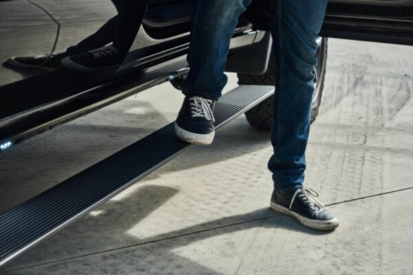 Body Armor 2015-2026 Ford F-150 Crew Cab/ 2017-2024 Raptor/ 2022-2024 F-150 Lightning/ 2017-2024 F-250/f-350 Superduty Crew Cab E-Power Board Steps - BOD-FD-4500