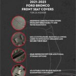 Body Armor Rear Seat Covers for 2021-2024 Ford Bronco 4 Door - 91011