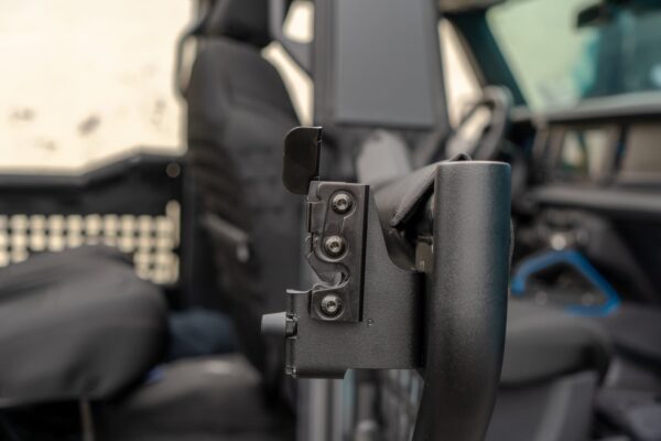 Body Armor 2021-2026 Ford Bronco Rear Tube Doors With Webbing, Pair - BOD-FB-6155