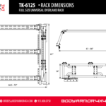 Body Armor Full Size Universal Overland Rack - BOD-TK-6125
