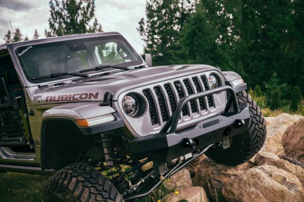 Body Armor 2007-2024 Jeep Wrangler Jk/jl && Gladiator JT Mid-Stubby Front Bumper - BOD-JL-19532