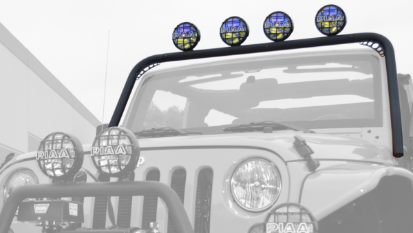 Body Armor 2007-2018 Jeep Wrangler JK Front Light Bar Mount - BOD-JK-6126