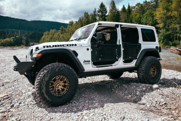 Body Armor 2018-2025 Jeep Wrangler JL && Gladiator JT Traildoors Rear, Pair - BOD-JL-6150