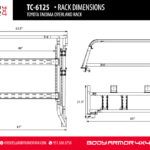 Body Armor 2005-2023 Toyota Tacoma Overland Rack - BOD-TC-6125