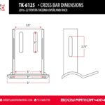 Body Armor Universal Overland Rack Cross Bars For Tk-6125(full Size) - BOD-TK-6125-CRSBAR