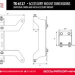 Body Armor Full Size Universal Overland Rack - BOD-TK-6125