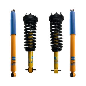 Bilstein 4600 Front Assembled Coilovers with OE Replacement Coils and Rear Bilstein 4600 Shocks for 2015-2020 Ford F-150