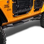 Body Armor 2007-2018 Jeep Wrangler JK 4 Door Side Steps Rocksteps - BOD-JK-4123