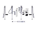 Bilstein B8 5160 2-3" Front and Rear Lift Shocks w/ Steering Stabilizer for 2018-2025 Jeep Wrangler JL 2WD/4WD