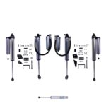 Bilstein B8 8100 Reservoir 2-3" Front and Rear Lift Shocks w/ Steering Stabilizer for 2018-2025 Jeep Wrangler JL