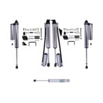 Bilstein B8 8100 Reservoir 3-4.5" Front and Rear Lift Shocks w/ Steering Stabilizer for 2018-2025 Jeep Wrangler JL