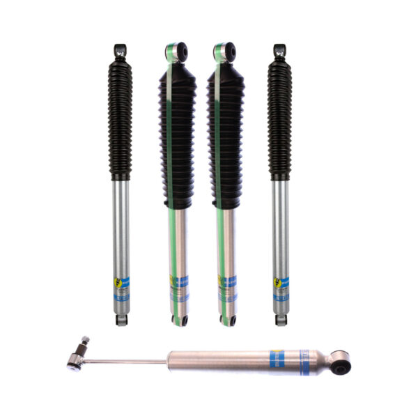 4-6 Lift Bilstein 5100 Shocks with 5100 Steering Stabilizer Shock for 1999-2004 Ford F250-F350 Super Duty 4WD