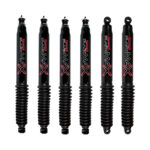 80-96 Ford F-150 4WD 4 Quad Front Shocks and 1.5-5 Rear Lift Skyjacker Black MAX Shocks