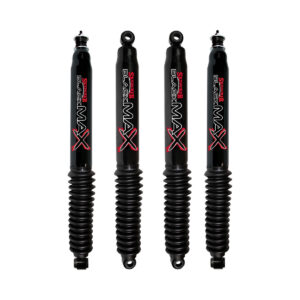 84-85 TOYOTA Pickup 4WD 7-8 Fr 4-8.5 Rear Lift Skyjacker Black MAX Shocks