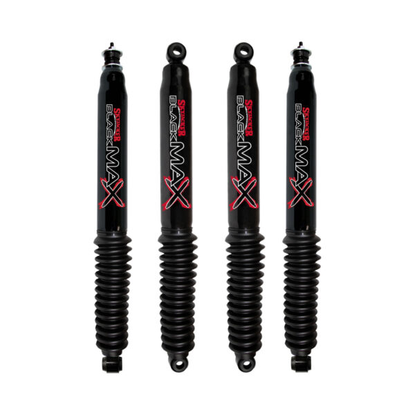 84-85 TOYOTA Pickup 4WD 7-8 Fr 4-8.5 Rear Lift Skyjacker Black MAX Shocks