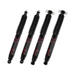 86-96 Dodge Dakota 4WD 2-4" Fr 1-2" Rear Lift Skyjacker Black MAX Shocks