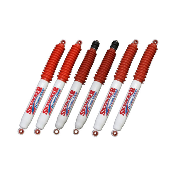 94-01 Dodge Ram 1500 4WD 2-3" Quad Front and 1-5" Rear Lift Skyjacker Shocks