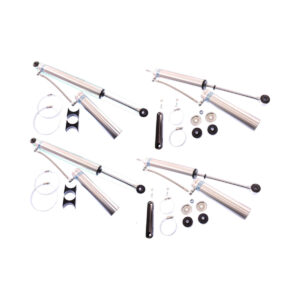 99-'10 Silverado 2500 2WD Bilstein 5160 6" Front & 3-5" Rear Lift Shocks-25-187687-25-187694