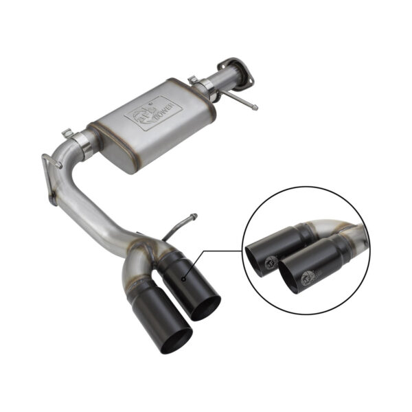 AFE Rebel Series 3-In-409 Stainless Steel Cat-Back Exhaust System for 2017-2022 Chevrolet Colorado V6 3.6L Gas