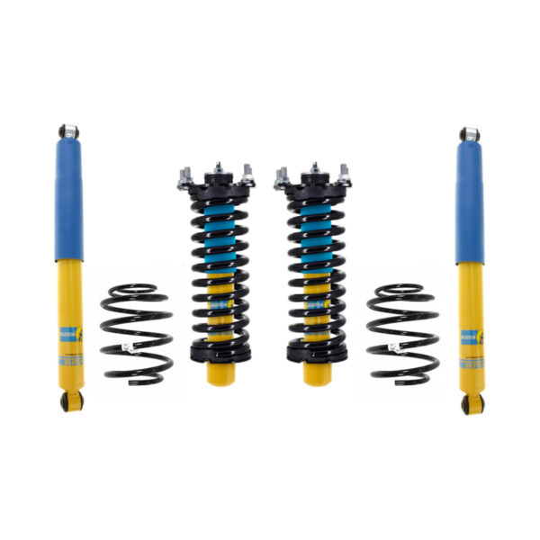 Bilstein 4600 Assembled Front Coilovers and Rear Shocks with Rear Coil Springs for 2002-2012 Jeep Liberty