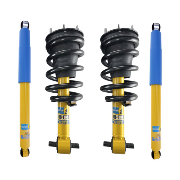 Bilstein 4600 Assembled Front Coilovers with OE Replacement Coils and Rear Shocks for 2007-2013 Chevy Silverado 1500