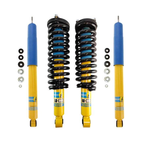 Bilstein 4600 Front Assembled Coilovers with OE Replacement Coils and Rear Shocks for 2000-2006 Toyota Tundra