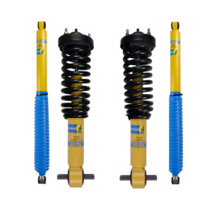 Bilstein 4600 Front Assembled Coilovers with OE Replacement Coils and Rear Shocks for 2014 Ford F-150