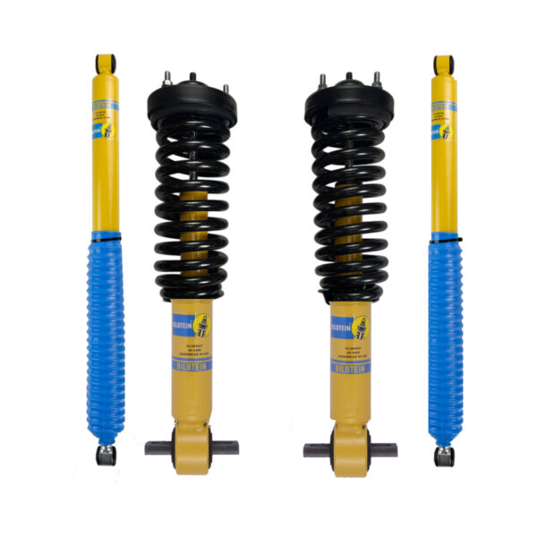 Bilstein 4600 Front Assembled Coilovers with OE Replacement Coils and Rear Shocks for 2014 Ford F-150