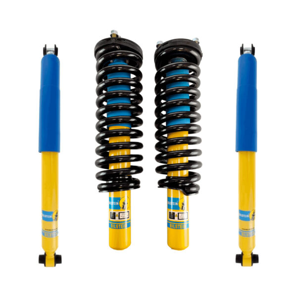 Bilstein 4600 Front Assembled Coilovers with OE Replacement Coils with Rear Shocks for 2002-2009 Chevrolet Trailblazer