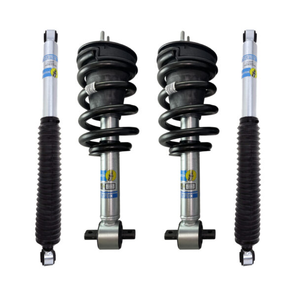 Bilstein 5100 0-2.5 Front Lift Assembled Coilovers with OE Replacement coils and Rear Shocks for 2019-2023 Chevy-GMC Silverado-Sierra 1500