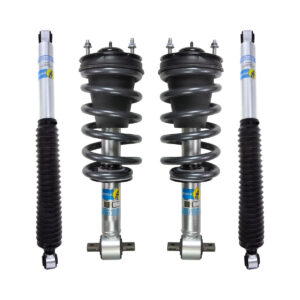 Bilstein 5100 0-1.8 Front Lift Assembled Coilovers with OE Replacement coils and Rear Shocks for 2007-2013 Chevy-GMC Silverado-Sierra 1500