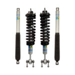 Bilstein 5100 0-2 Lift Front Coilovers with OE Replacement Coils and 0-1 Rear Lift Shocks for 2021-2022 Ford F-150