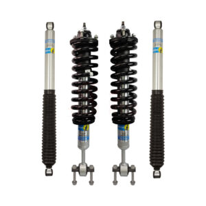 Bilstein 5100 0-2 Lift Front Coilovers with OE Replacement Coils and 0-1 Rear Lift Shocks for 2021-2022 Ford F-150