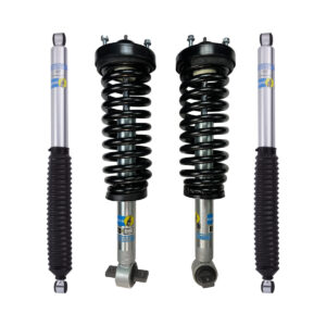 Bilstein 5100 0-2 Lift Front Coilovers with OE Replacement Coils and 5100 0-1 Rear Lift Shocks for 2014 Ford F-150 4WD-2WD