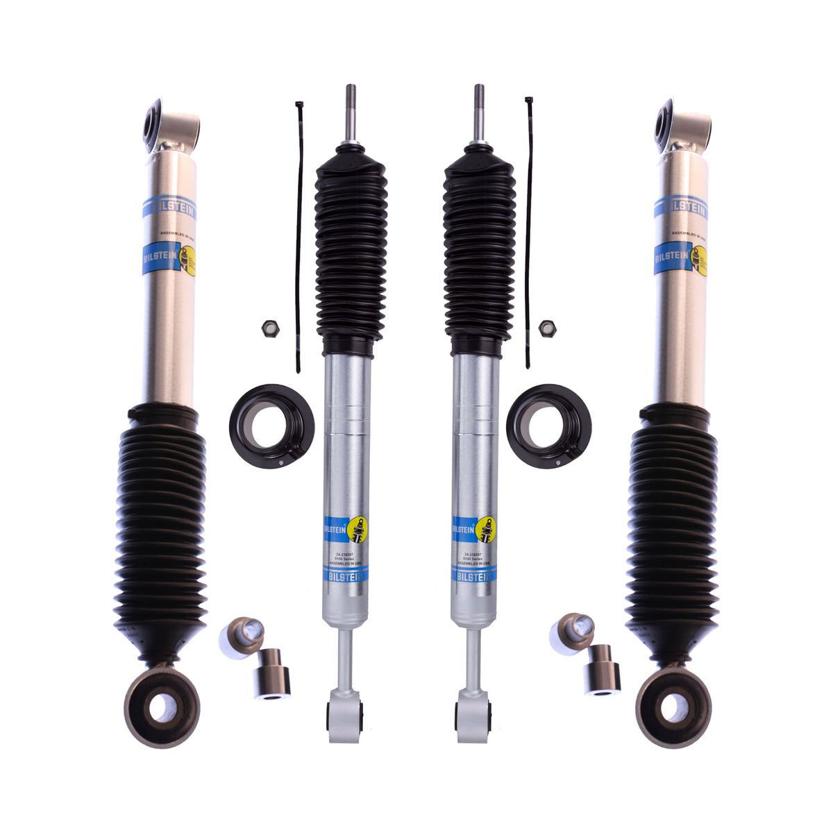 Bilstein 5100 0-2.5" Front and 0-1" Rear Lift Shocks for 2008-2017 Toyota Sequoia