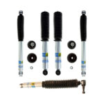 Bilstein 5100 2-2.5 Front 0-1 Rear Lift Shocks with Steering Stabilizer for 2001-2010 Chevrolet Silverado 2500-2500HD 2WD-4WD