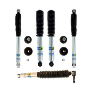 Bilstein 5100 2-2.5 Front 0-1 Rear Lift Shocks with Steering Stabilizer for 2001-2010 Chevrolet Silverado 2500-2500HD 2WD-4WD