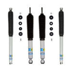Bilstein 5100 2-2.5 Front, 0-1 Rear Lift Shocks for 2017-2025 Ford F-350 4WD