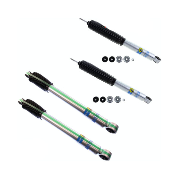 99-'10 Chevy/GMC Sierra 2500HD 4WD Bilstein 5100 6" Front & 4" Rear Lift Shocks-24-187183-24-186636