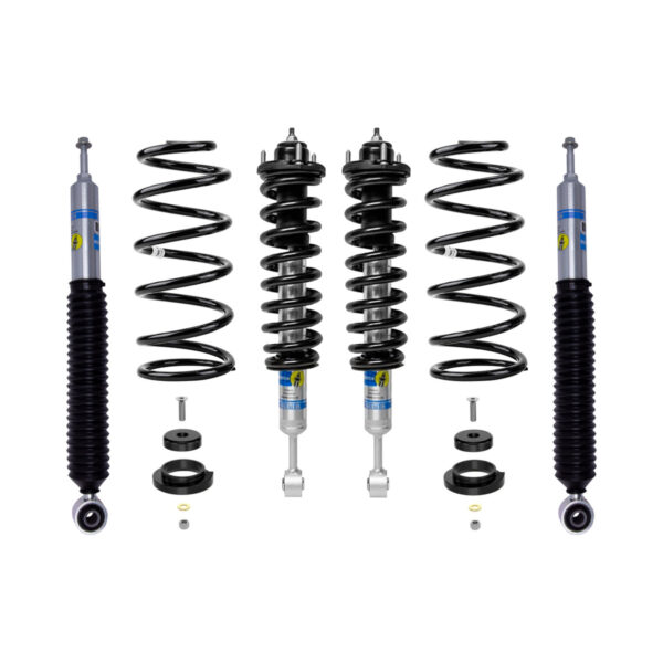 Bilstein 5100 with OME 2-2.5 Front Lift Assembled Coilovers-0-2 Rear Lift Shocks with OME 2 Rear Lift Coils and Icon Rear Coil Conversion Kit for 2003-2009 Lexus GX470