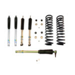 Bilstein 5112 2 Front and Rear Levelling Lift Kit with B8 5100 Steering Stabilizer for 2008-2016 Ford F250 4WD