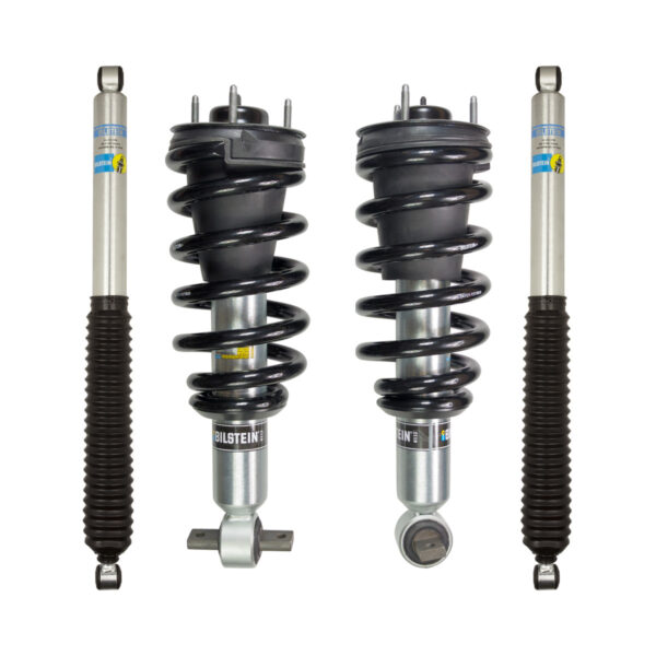 Bilstein 6112 0-1.85 Front Assembled Coilovers with Rear 5100 Shocks for 2014-2018 GMC Sierra 1500 2WD-4WD