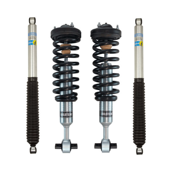 Bilstein 6112 0-2.5 Front Assembled Coilovers and 0-1 Rear Lift Shocks for 2021-2023 Ford F-150 4WD 3.5L or 2.7L